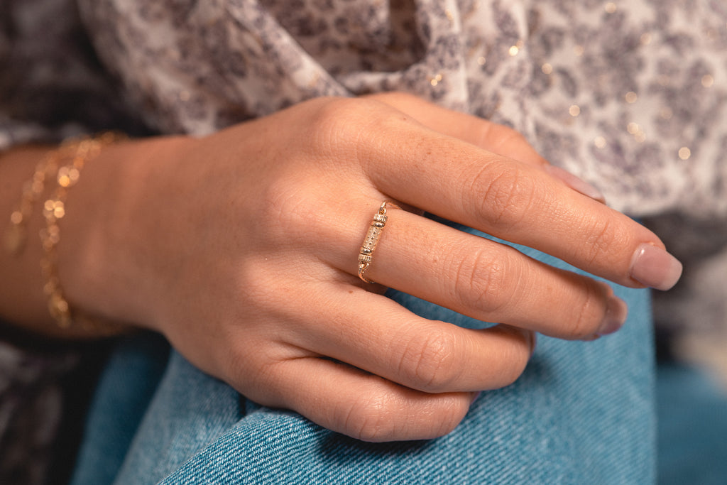 14k gold filled nepal ring