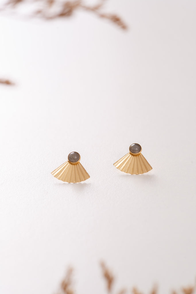 3 in 1 style gold filled earrings