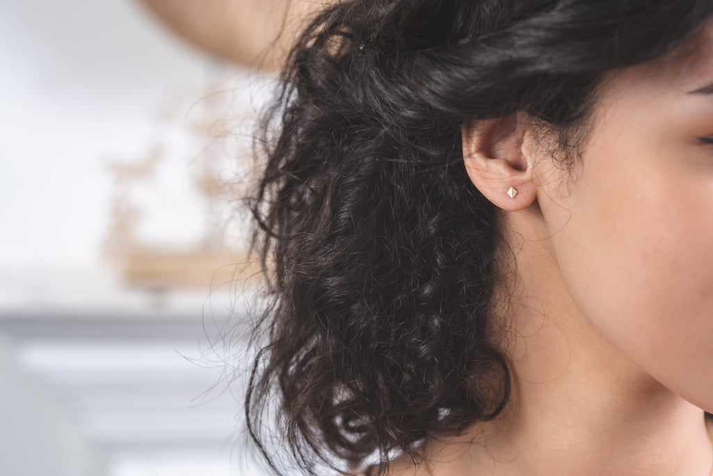 india inspired stud earrings