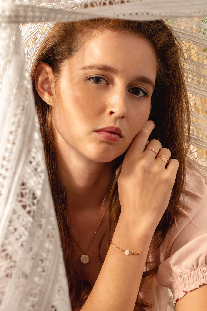 origami plane stud earrings