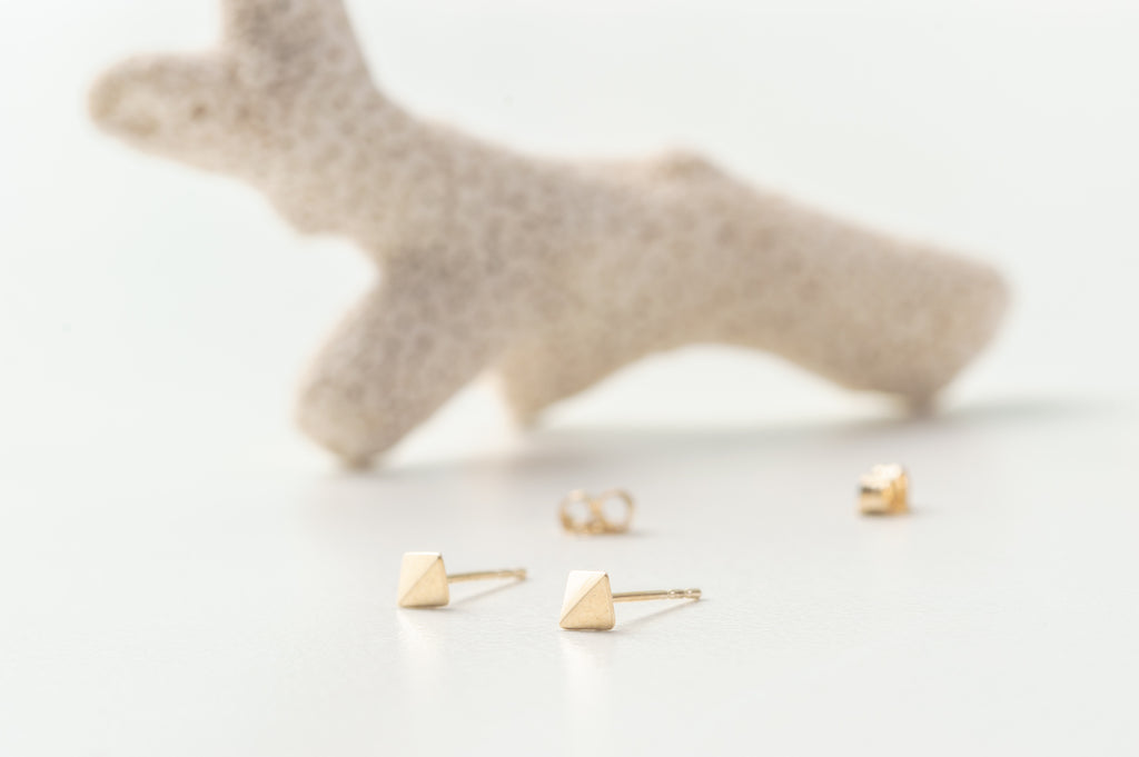 14k solid gold india earrings